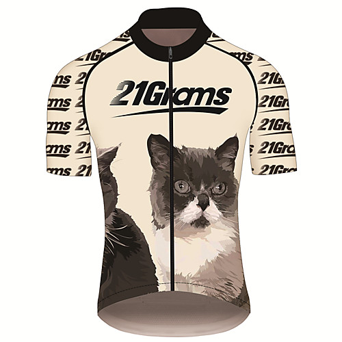 21Grams Men's Short Sleeve Cycling Jersey Spandex Black / Orange Cat Animal Bike Jersey Top Mountain Bike MTB Road Bike Cycling UV Resistant Quick Dry Breathable Sports Clothing Apparel / Stretchy
21Grams Men's Short Sleeve Cycling Jersey Spandex Black / Orange Cat Animal Bike Jersey Top Mountain Bike MTB Road Bike Cycling UV Resistant Quick Dry Breathable Sports Clothing Apparel / Stretchy