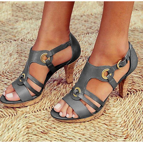 Women's Sandals Heel Sandals Summer Chunky Heel Round Toe Daily PU Black / Red / Green
Women's Sandals Heel Sandals Summer Chunky Heel Round Toe Daily PU Black / Red / Green