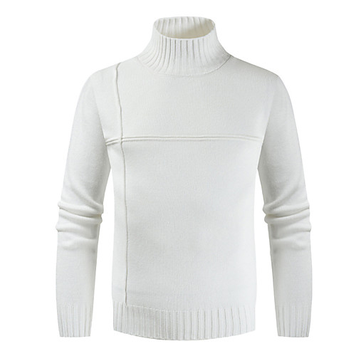 Men's Solid Colored Pullover Long Sleeve Slim Sweater Cardigans Turtleneck Winter White Black Army Green
Men's Solid Colored Pullover Long Sleeve Slim Sweater Cardigans Turtleneck Winter White Black Army Green