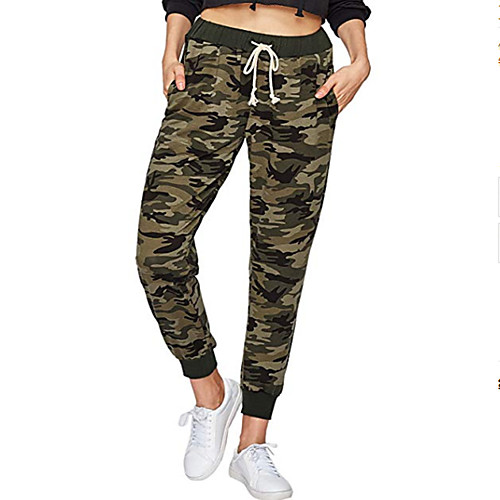 Women's High Waist Yoga Pants Drawstring Cropped Pants Breathable Camo / Camouflage Light Green Army Green Dark Green Cotton Gym Workout Running Fitness Sports Activewear Stretchy
Women's High Waist Yoga Pants Drawstring Cropped Pants Breathable Camo / Camouflage Light Green Army Green Dark Green Cotton Gym Workout Running Fitness Sports Activewear Stretchy