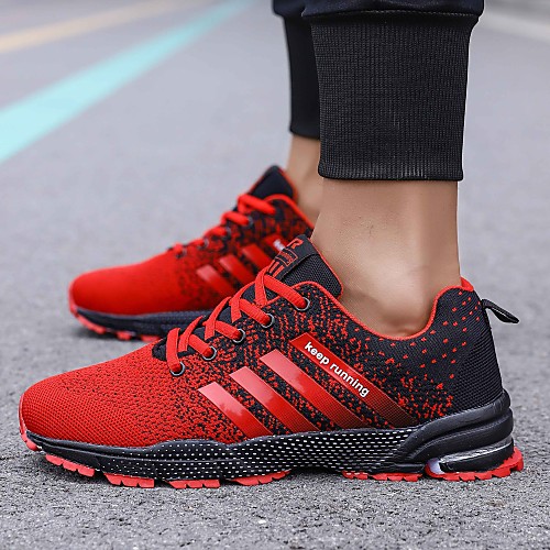 Men's Comfort Shoes Spring & Summer Sporty / British Daily Outdoor Trainers / Athletic Shoes Running Shoes Mesh Breathable Wear Proof Black / Light Red / Green Color Block
Men's Comfort Shoes Spring & Summer Sporty / British Daily Outdoor Trainers / Athletic Shoes Running Shoes Mesh Breathable Wear Proof Black / Light Red / Green Color Block