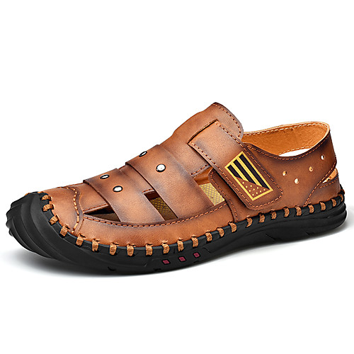 Men's PU Summer / Spring & Summer Casual Sandals Walking Shoes Breathable Booties / Ankle Boots Black / Brown / Khaki
Men's PU Summer / Spring & Summer Casual Sandals Walking Shoes Breathable Booties / Ankle Boots Black / Brown / Khaki