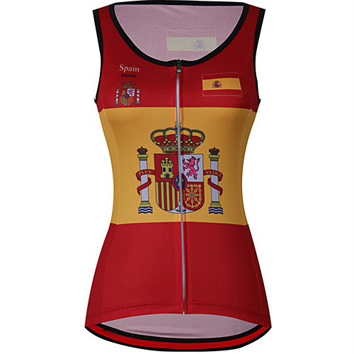 21Grams Women's Sleeveless Cycling Jersey Cycling Vest Spandex Red / Yellow Spain National Flag Bike Jersey Top Mountain Bike MTB Road Bike Cycling UV Resistant Quick Dry Breathable Sports Clothing
21Grams Women's Sleeveless Cycling Jersey Cycling Vest Spandex Red / Yellow Spain National Flag Bike Jersey Top Mountain Bike MTB Road Bike Cycling UV Resistant Quick Dry Breathable Sports Clothing