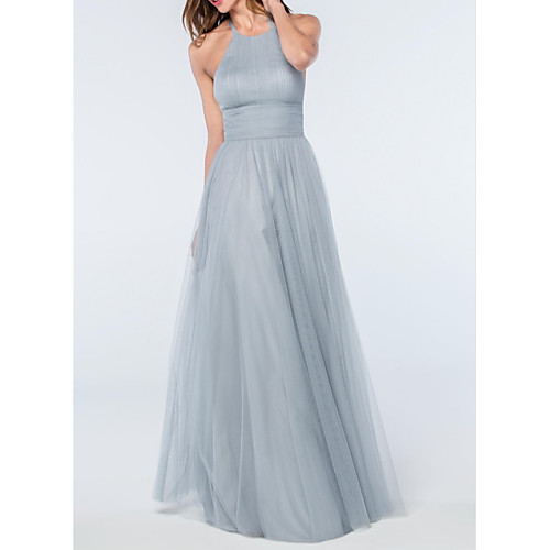 A-Line Minimalist Wedding Guest Prom Dress Halter Neck Sleeveless Floor Length Tulle with Pleats 2021
A-Line Minimalist Wedding Guest Prom Dress Halter Neck Sleeveless Floor Length Tulle with Pleats 2021