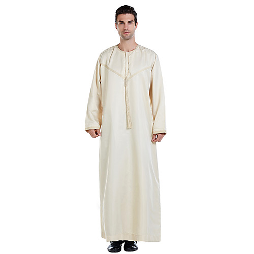 Men's Color Block Patchwork Basic Spring & Fall Abaya Long Daily Long Sleeve Polyester Coat Tops White
Men's Color Block Patchwork Basic Spring & Fall Abaya Long Daily Long Sleeve Polyester Coat Tops White
