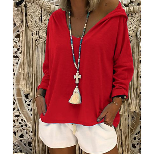 Women's Pullover Hoodie Sweatshirt Solid Colored Basic Hoodies Sweatshirts White Black Blue
Women's Pullover Hoodie Sweatshirt Solid Colored Basic Hoodies Sweatshirts White Black Blue