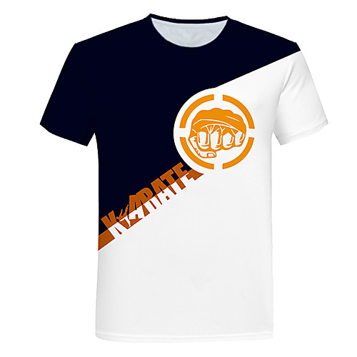 Men's T shirt Color Block 3D Letter Plus Size Print Short Sleeve Daily Tops Basic Black
Men's T shirt Color Block 3D Letter Plus Size Print Short Sleeve Daily Tops Basic Black