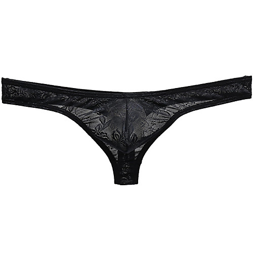 Men's 1 Piece Lace G-string Underwear - Normal Low Waist White Black Blue M L XL
Men's 1 Piece Lace G-string Underwear - Normal Low Waist White Black Blue M L XL