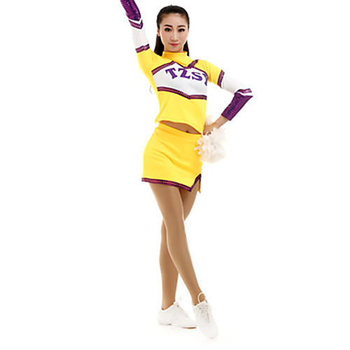 Cheerleader Costume Uniform Women's Girls' Kids Skirt Spandex High Elasticity Handmade Long Sleeve Competition Dance Rhythmic Gymnastics Gymnastics Yellow
Cheerleader Costume Uniform Women's Girls' Kids Skirt Spandex High Elasticity Handmade Long Sleeve Competition Dance Rhythmic Gymnastics Gymnastics Yellow