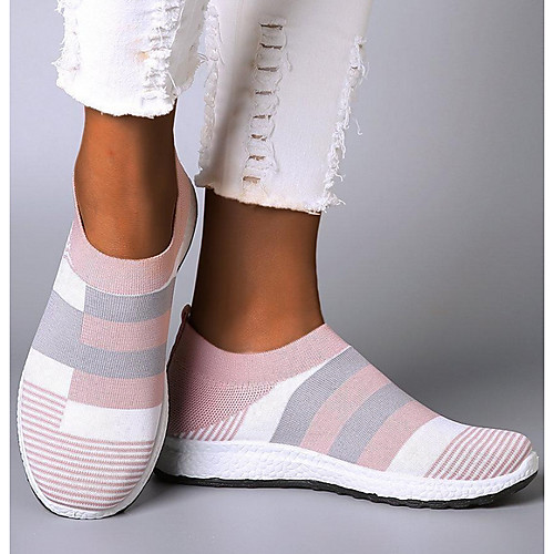 Women's Flats Flat Heel Round Toe Daily Knit Tissage Volant Color Block Black Blue Pink / Booties / Ankle Boots
Women's Flats Flat Heel Round Toe Daily Knit Tissage Volant Color Block Black Blue Pink / Booties / Ankle Boots