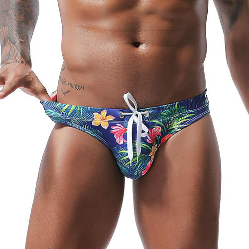 Men's Bikini Beach Bottom Swimsuit Lace up Print Floral Tropical Black Blushing Pink Green Swimwear Bathing Suits / Animal
Men's Bikini Beach Bottom Swimsuit Lace up Print Floral Tropical Black Blushing Pink Green Swimwear Bathing Suits / Animal