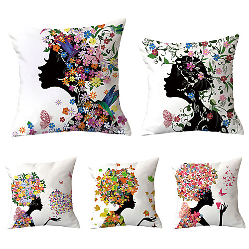 Set of 5 Polyester Pillow Cover, Cartoon Graphic Prints Leisure Boho Square Traditional Classic Throw Pillow
Set of 5 Polyester Pillow Cover, Cartoon Graphic Prints Leisure Boho Square Traditional Classic Throw Pillow