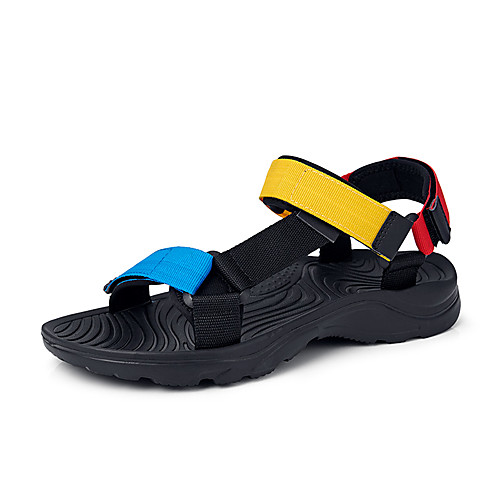Men's Summer Classic / Casual Daily Outdoor Sandals Walking Shoes Synthetics Breathable Non-slipping Black / Yellow / Blue Color Block
Men's Summer Classic / Casual Daily Outdoor Sandals Walking Shoes Synthetics Breathable Non-slipping Black / Yellow / Blue Color Block