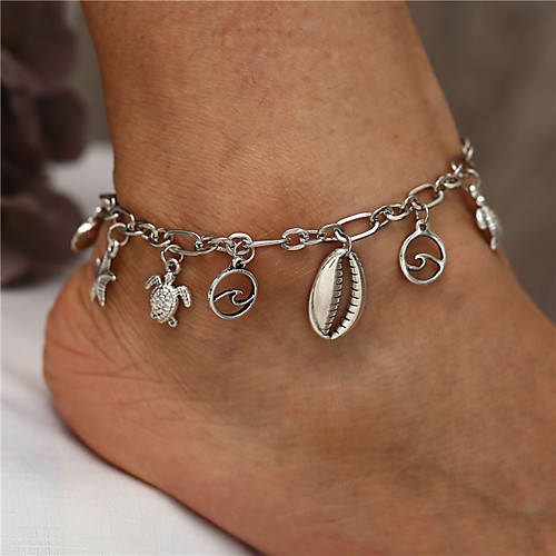 Anklet Elegant Boho Fashion Women's Body Jewelry For Party Evening Beach Cameo Alloy Silver 1 Piece
Anklet Elegant Boho Fashion Women's Body Jewelry For Party Evening Beach Cameo Alloy Silver 1 Piece