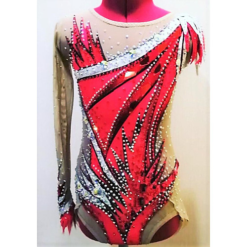 21Grams Rhythmic Gymnastics Leotards Artistic Gymnastics Leotards Women's Girls' Leotard Red Spandex High Elasticity Breathable Handmade Jeweled Diamond Look Long Sleeve Training Dance Rhythmic
21Grams Rhythmic Gymnastics Leotards Artistic Gymnastics Leotards Women's Girls' Leotard Red Spandex High Elasticity Breathable Handmade Jeweled Diamond Look Long Sleeve Training Dance Rhythmic