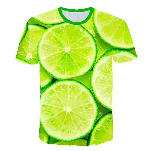 Men's T shirt Color Block 3D Fruit Plus Size Print Short Sleeve Daily Tops Basic Exaggerated Light Green
Men's T shirt Color Block 3D Fruit Plus Size Print Short Sleeve Daily Tops Basic Exaggerated Light Green