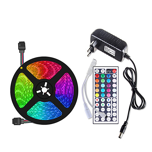 5m Flexible LED Strip Lights Light Sets RGB Tiktok Lights 150 LEDs SMD5050 10mm 1 44Keys Remote Controller 1 X 12V 3A Power Supply 1 set Multi Color Waterproof Cuttable Decorative 12 V
5m Flexible LED Strip Lights Light Sets RGB Tiktok Lights 150 LEDs SMD5050 10mm 1 44Keys Remote Controller 1 X 12V 3A Power Supply 1 set Multi Color Waterproof Cuttable Decorative 12 V