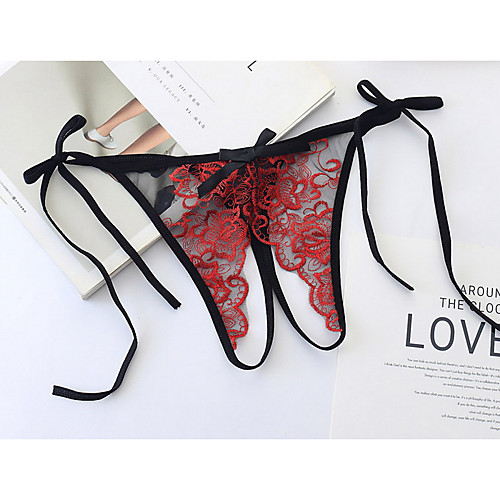 Women's Lace G-strings & Thongs Panties Low Waist Black White Purple One-Size
Women's Lace G-strings & Thongs Panties Low Waist Black White Purple One-Size