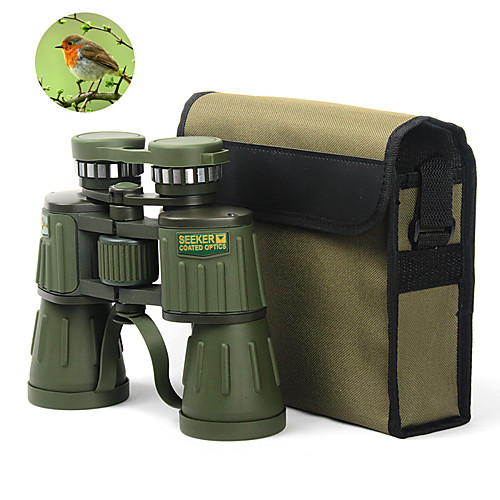 

10 X 50 mm Binoculars Portable Wide Angle 115/1000 m Fully Coated BAK4 Camping / Hiking Hunting Fishing Aluminium Alloy / Bird watching