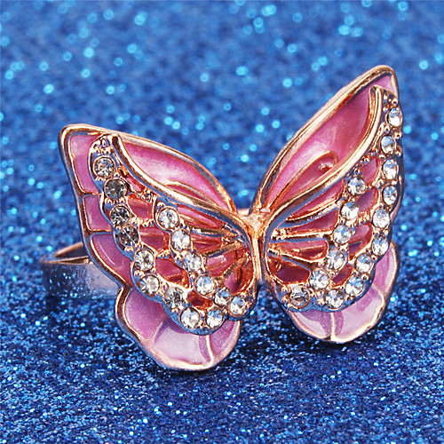 Women's Ring 1pc Rose Gold Rose Gold Plated Alloy Daily Jewelry Butterfly Cute
Women's Ring 1pc Rose Gold Rose Gold Plated Alloy Daily Jewelry Butterfly Cute