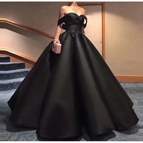 Ball Gown Wedding Dresses Off Shoulder Floor Length Polyester Strapless Formal Plus Size Black with Draping 2021
Ball Gown Wedding Dresses Off Shoulder Floor Length Polyester Strapless Formal Plus Size Black with Draping 2021