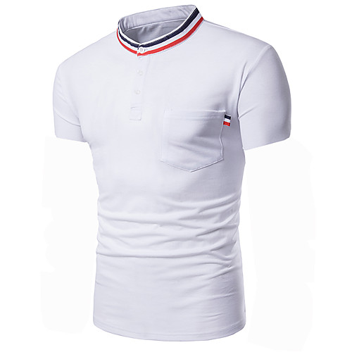 Men's Solid Colored Polo - Cotton Basic Elegant Daily Going out Shirt Collar White / Navy Blue / Short Sleeve
Men's Solid Colored Polo - Cotton Basic Elegant Daily Going out Shirt Collar White / Navy Blue / Short Sleeve