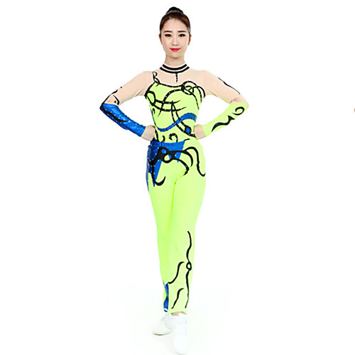 Cheerleader Costume Gymnastics Suits Women's Girls' Kids Pants / Trousers Spandex High Elasticity Handmade Patchwork Long Sleeve Competition Dance Rhythmic Gymnastics Gymnastics Green
Cheerleader Costume Gymnastics Suits Women's Girls' Kids Pants / Trousers Spandex High Elasticity Handmade Patchwork Long Sleeve Competition Dance Rhythmic Gymnastics Gymnastics Green