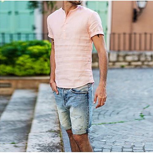 Men's Solid Colored T-shirt Daily V Neck White / Black / Blushing Pink / Light Blue / Short Sleeve
Men's Solid Colored T-shirt Daily V Neck White / Black / Blushing Pink / Light Blue / Short Sleeve