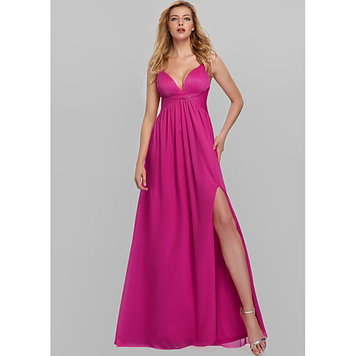 A-Line Minimalist Sexy Wedding Guest Prom Dress V Neck Sleeveless Floor Length Polyester with Split 2021
A-Line Minimalist Sexy Wedding Guest Prom Dress V Neck Sleeveless Floor Length Polyester with Split 2021