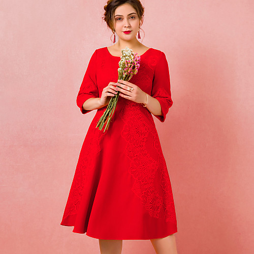 A-Line Plus Size Engagement Cocktail Party Dress Jewel Neck Half Sleeve Tea Length Spandex with Pleats 2021
A-Line Plus Size Engagement Cocktail Party Dress Jewel Neck Half Sleeve Tea Length Spandex with Pleats 2021