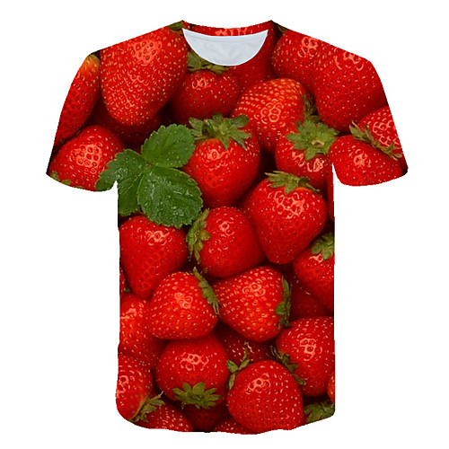Men's T shirt Color Block 3D Fruit Plus Size Print Short Sleeve Daily Tops Basic Exaggerated Red
Men's T shirt Color Block 3D Fruit Plus Size Print Short Sleeve Daily Tops Basic Exaggerated Red