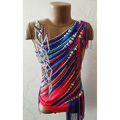 21Grams Rhythmic Gymnastics Leotards Artistic Gymnastics Leotards Women's Girls' Leotard Blue Spandex High Elasticity Breathable Handmade Jeweled Diamond Look Sleeveless Training Dance Rhythmic
21Grams Rhythmic Gymnastics Leotards Artistic Gymnastics Leotards Women's Girls' Leotard Blue Spandex High Elasticity Breathable Handmade Jeweled Diamond Look Sleeveless Training Dance Rhythmic