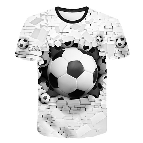 Men's T shirt Graphic Color Block 3D Plus Size Print Short Sleeve Daily Tops Basic Exaggerated White
Men's T shirt Graphic Color Block 3D Plus Size Print Short Sleeve Daily Tops Basic Exaggerated White