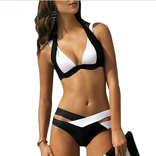 Women's Bikini Swimwear Swimsuit - Color Block S M L Light Blue White Purple Blushing Pink Green
Women's Bikini Swimwear Swimsuit - Color Block S M L Light Blue White Purple Blushing Pink Green