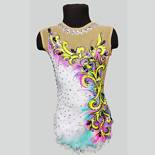 21Grams Rhythmic Gymnastics Leotards Artistic Gymnastics Leotards Women's Girls' Leotard Ivory Spandex High Elasticity Breathable Handmade Jeweled Diamond Look Sleeveless Training Dance Rhythmic
21Grams Rhythmic Gymnastics Leotards Artistic Gymnastics Leotards Women's Girls' Leotard Ivory Spandex High Elasticity Breathable Handmade Jeweled Diamond Look Sleeveless Training Dance Rhythmic