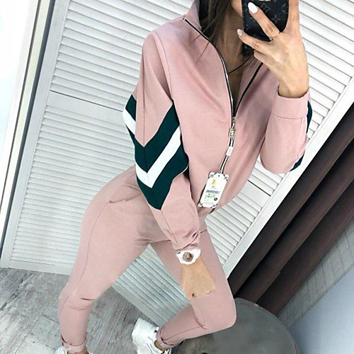 Women's 2 Piece Full Zip Tracksuit Sweatsuit Jogging Suit Street Casual Winter Long Sleeve Quick Dry Breathable Soft Fitness Running Jogging Sportswear Jacket Red Army Green Blue Pink Activewear
Women's 2 Piece Full Zip Tracksuit Sweatsuit Jogging Suit Street Casual Winter Long Sleeve Quick Dry Breathable Soft Fitness Running Jogging Sportswear Jacket Red Army Green Blue Pink Activewear