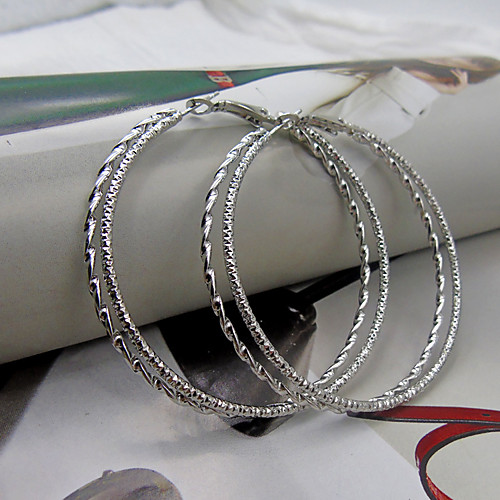 Women's Hoop Earrings Simple Earrings Jewelry Gold / Silver For Festival 1 Pair
Women's Hoop Earrings Simple Earrings Jewelry Gold / Silver For Festival 1 Pair
