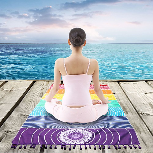 Yoga Mat Yoga Towel 15075 cm Eco-friendly Non Slip Durable Polyester Superfine fiber For Yoga Rainbow
Yoga Mat Yoga Towel 15075 cm Eco-friendly Non Slip Durable Polyester Superfine fiber For Yoga Rainbow