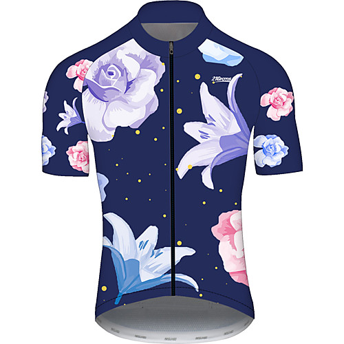 21Grams Men's Short Sleeve Cycling Jersey Blue / White Polka Dot Floral Botanical Bike Jersey Top Mountain Bike MTB Road Bike Cycling UV Resistant Quick Dry Breathable Sports Clothing Apparel
21Grams Men's Short Sleeve Cycling Jersey Blue / White Polka Dot Floral Botanical Bike Jersey Top Mountain Bike MTB Road Bike Cycling UV Resistant Quick Dry Breathable Sports Clothing Apparel