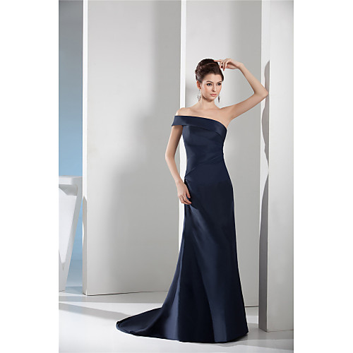 Sheath / Column Minimalist Elegant Engagement Formal Evening Dress One Shoulder Sleeveless Court Train Taffeta with Sleek 2021
Sheath / Column Minimalist Elegant Engagement Formal Evening Dress One Shoulder Sleeveless Court Train Taffeta with Sleek 2021