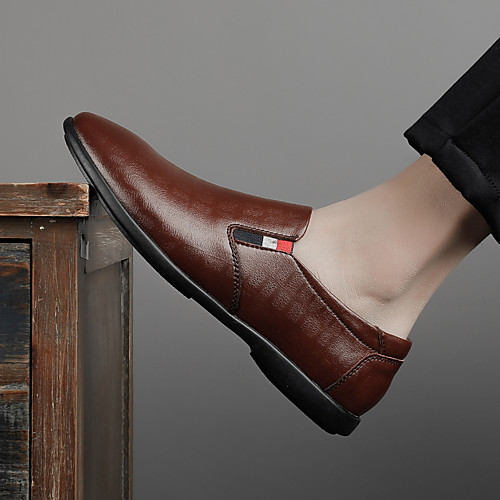 Men's Nappa Leather Spring & Summer / Fall & Winter Classic / British Loafers & Slip-Ons Walking Shoes Breathable Dark Brown / Black
Men's Nappa Leather Spring & Summer / Fall & Winter Classic / British Loafers & Slip-Ons Walking Shoes Breathable Dark Brown / Black
