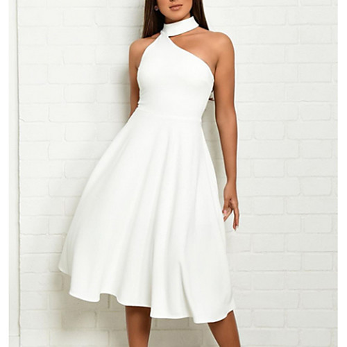 Women's Sheath Dress Midi Dress White Red Sleeveless Solid Colored Halter Neck Hot Elegant S M L XL
Women's Sheath Dress Midi Dress White Red Sleeveless Solid Colored Halter Neck Hot Elegant S M L XL
