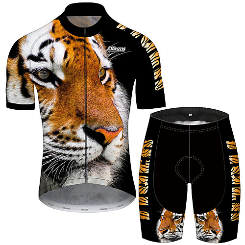 21Grams Men's Short Sleeve Cycling Jersey with Shorts Spandex Polyester Black / Yellow Animal Tiger Bike Clothing Suit UV Resistant Breathable Quick Dry Sweat-wicking Sports Animal Mountain Bike MTB
21Grams Men's Short Sleeve Cycling Jersey with Shorts Spandex Polyester Black / Yellow Animal Tiger Bike Clothing Suit UV Resistant Breathable Quick Dry Sweat-wicking Sports Animal Mountain Bike MTB