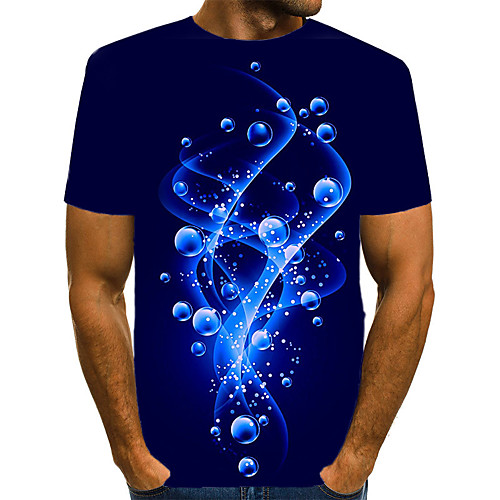 Men's Plus Size 3D Graphic Print T-shirt Basic Street chic Daily Going out Round Neck Blue / Short Sleeve
Men's Plus Size 3D Graphic Print T-shirt Basic Street chic Daily Going out Round Neck Blue / Short Sleeve