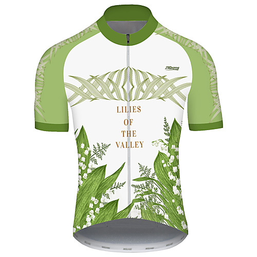 21Grams Men's Short Sleeve Cycling Jersey Green Leaf Floral Botanical Bike Jersey Top Mountain Bike MTB Road Bike Cycling UV Resistant Breathable Quick Dry Sports Clothing Apparel / Stretchy
21Grams Men's Short Sleeve Cycling Jersey Green Leaf Floral Botanical Bike Jersey Top Mountain Bike MTB Road Bike Cycling UV Resistant Breathable Quick Dry Sports Clothing Apparel / Stretchy