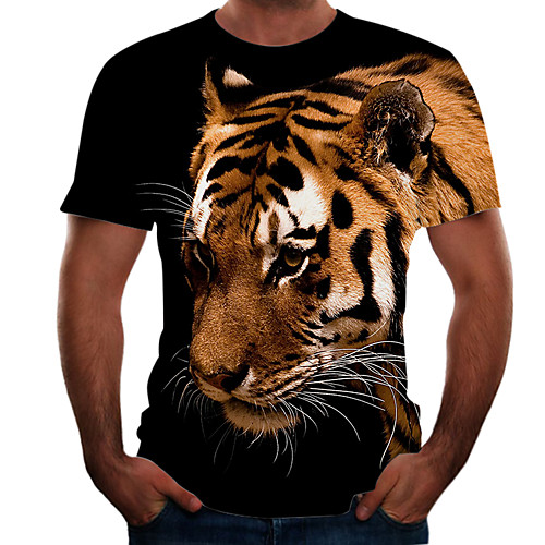 Men's Plus Size Color Block 3D T-shirt Basic Going out Weekend Round Neck Brown / Short Sleeve / Animal
Men's Plus Size Color Block 3D T-shirt Basic Going out Weekend Round Neck Brown / Short Sleeve / Animal