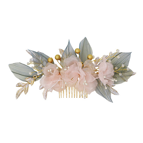 Pastoral Style Beads / Alloy Hair Combs / Hair Accessory with Floral 1 Piece Wedding / Party / Evening Headpiece
Pastoral Style Beads / Alloy Hair Combs / Hair Accessory with Floral 1 Piece Wedding / Party / Evening Headpiece