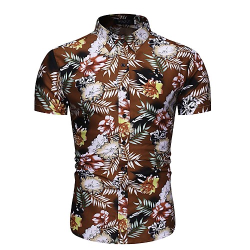 Men's Daily Shirt Floral Geometric Graphic Print Short Sleeve Tops Blue Brown Navy Blue
Men's Daily Shirt Floral Geometric Graphic Print Short Sleeve Tops Blue Brown Navy Blue
