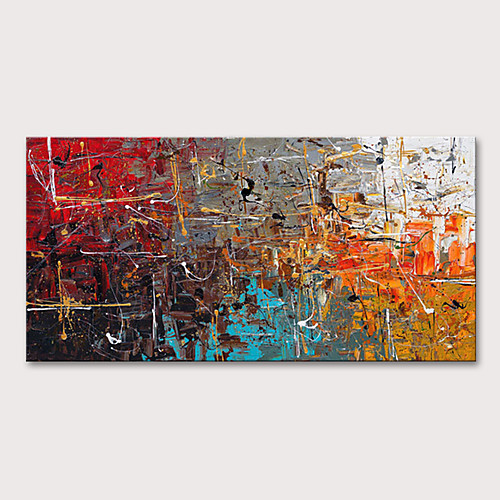 Oil Painting Hand Painted Horizontal Abstract Pop Art Modern Rolled Canvas (No Frame)
Oil Painting Hand Painted Horizontal Abstract Pop Art Modern Rolled Canvas (No Frame)