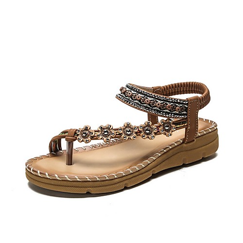 Women's Sandals Flat Sandal Summer Flat Heel Open Toe Daily PU Black / Brown / Beige
Women's Sandals Flat Sandal Summer Flat Heel Open Toe Daily PU Black / Brown / Beige